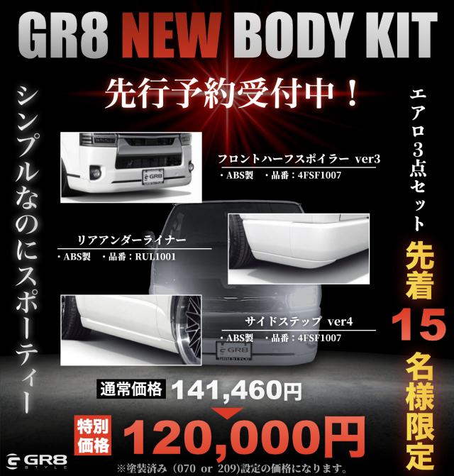 2022年　NEW BODY KIT　予約開始！！